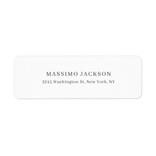 Exclusive Personal Classical Black White Label