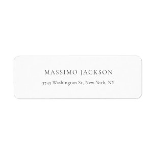 Exclusive Personal Classical Black White Label