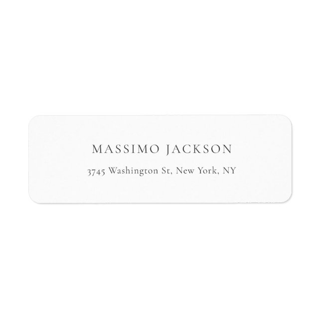 Exclusive Personal Classical Black White Label (Front)