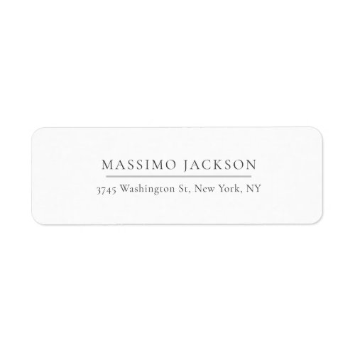 Exclusive Personal Classical Black White Label
