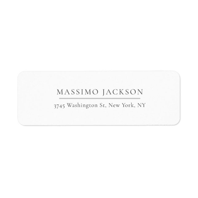 Exclusive Personal Classical Black White Label (Front)