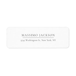 Exclusive Personal Classical Black White Label