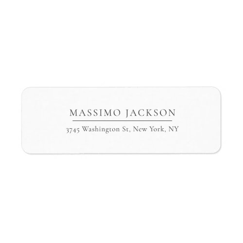 Exclusive Personal Classical Black White Label