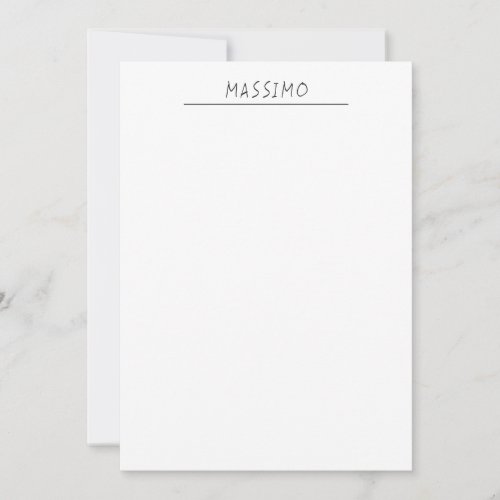 Exclusive Personal Classical Black White Own Name