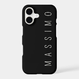 Exclusive Personal Classical Black White Own Name iPhone 17 Case
