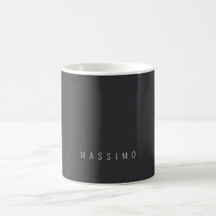 Exclusive Personal Classical Black White Own Name Coffee Mug