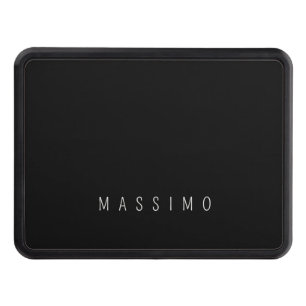 Exclusive Personal Classical Black White Own Name Hitch Cover