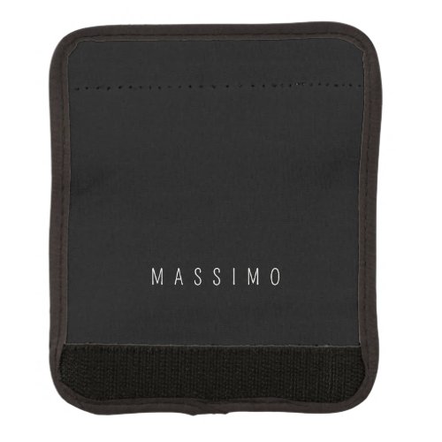 Exclusive Personal Classical Black White Own Name Luggage Handle Wrap