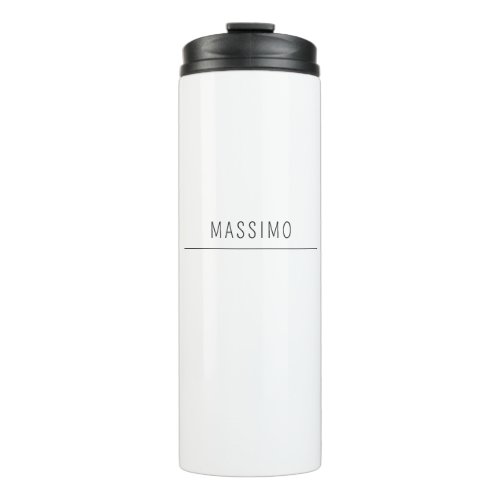 Exclusive Personal Classical Black White Own Name Thermal Tumbler