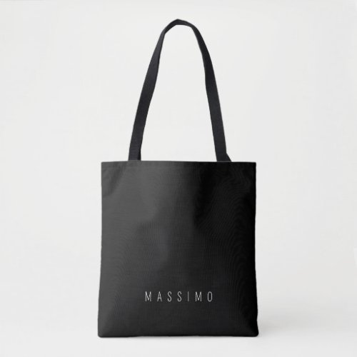 Exclusive Personal Classical Black White Own Name Tote Bag