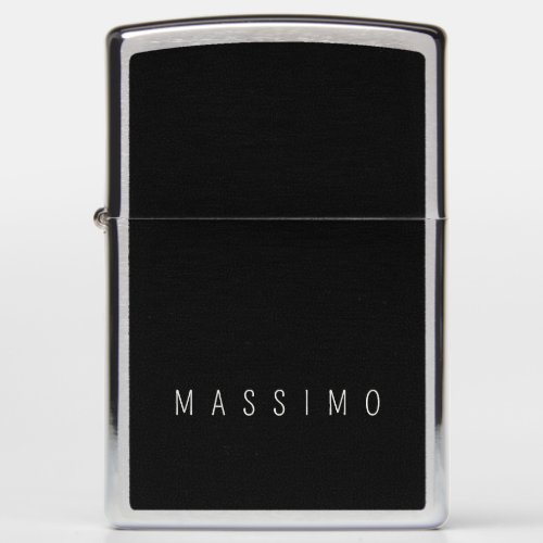 Exclusive Personal Classical Black White Own Name Zippo Lighter