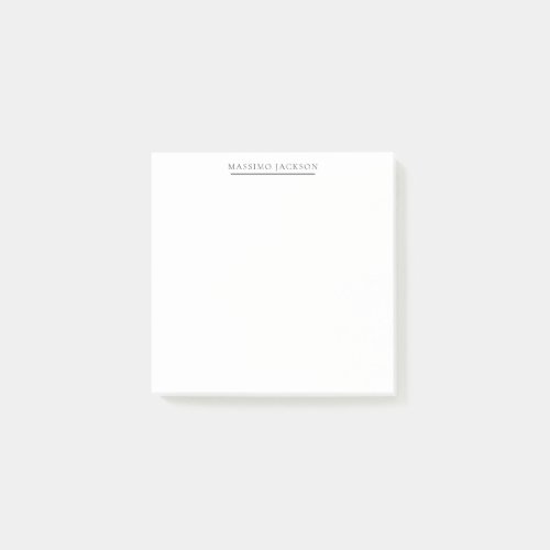 Exclusive Personal Classical Black White Post-it Notes