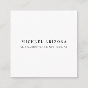 Exclusive Personal Modern Add Name Enclosure Card