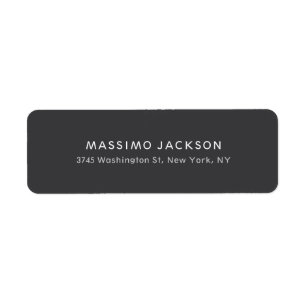 Exclusive Personal Modern Dark Grey Black Label