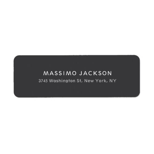 Exclusive Personal Modern Dark Grey Black Label