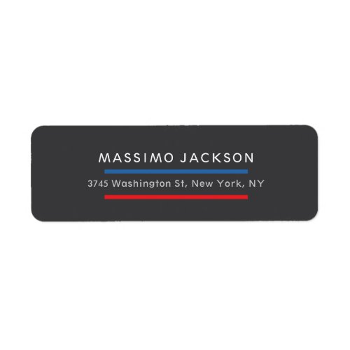 Exclusive Personal Modern Dark Grey Black Label