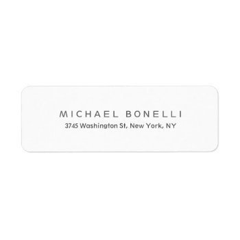 Exclusive Personal Modern Return Address Label by made_in_atlantis at Zazzle