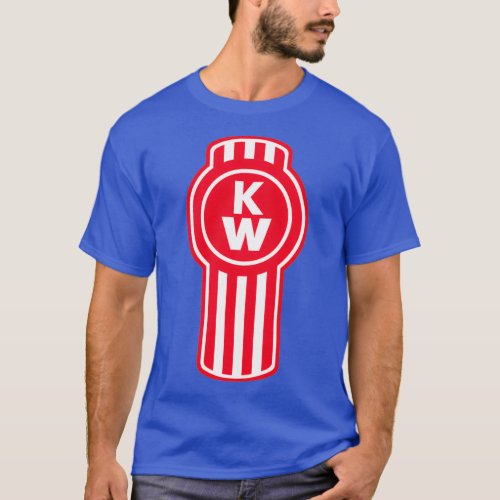 Exclusive Rare Metal Kenworth or KW Car Design T_Shirt