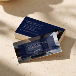 Exclusive Real Estate Property AGENT PHOTO LOGO Business Card