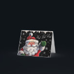 Exclusive Santa Christmas Note Card<br><div class="desc">Ho Ho Ho ... This is so cute! Thanks to the fabulous designer Gina Jane Lee, I have exclusive rights to use this / the products of her company DAISIE on Zazzle for you (where it is otherwise legally forbidden by anyone else on online sites). I am so appreciative of...</div>