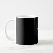 Exclusive Special Black Unique Modern Minimalist Coffee Mug (Left)