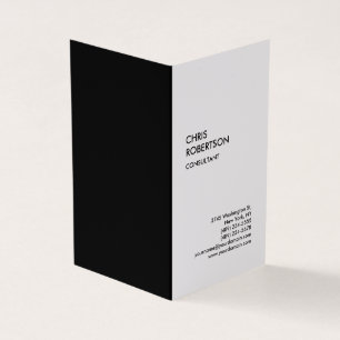 Exclusive Special Black & White Modern Unique Business Card
