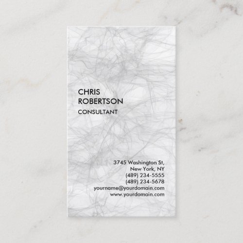 Exclusive Special Grey Modern Unique Business Card