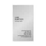 Exclusive Special Grey Modern Unique Minimalist Business Card