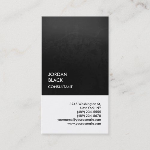 Exclusive Special Grey White Unique Modern Business Card