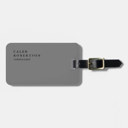 Exclusive Special Plain Grey Luggage Tag