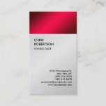 Exclusive Special Red Grey Modern Minimalist Business Card