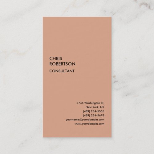 Exclusive Special Tumbleweed Color Modern Business Card
