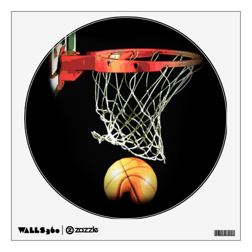 Exclusive Trendy Unique Basketball Wall Decal