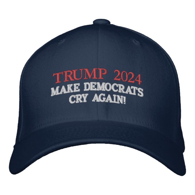 EXCLUSIVE TRUMP 2024 Make Democrats Cry Again Hat (Front)
