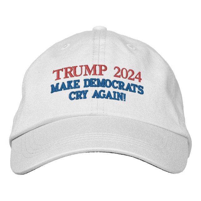 EXCLUSIVE TRUMP 2024 Make Democrats Cry Again Hat (Front)