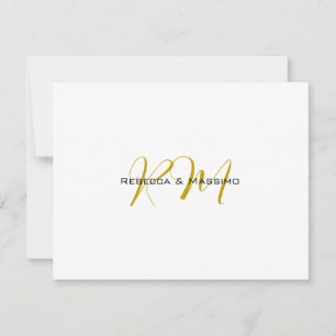 Exclusive Unique Gold Color Monogram Modern Name