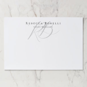 Exclusive Unique Monogram Profile Name Paper Pad
