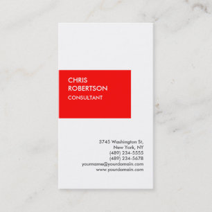 Exclusive Vertical White Private Unique Business Card