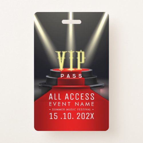 Exclusive VIP Access Event Badge