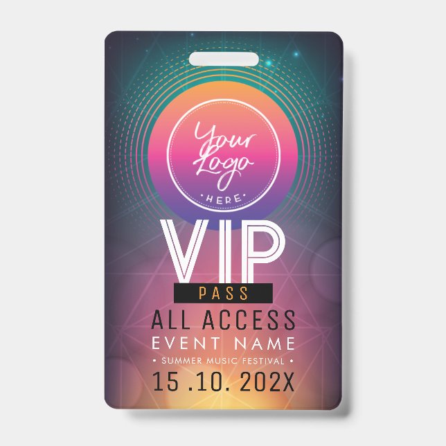 Exclusive VIP Access Event Badge (Front)