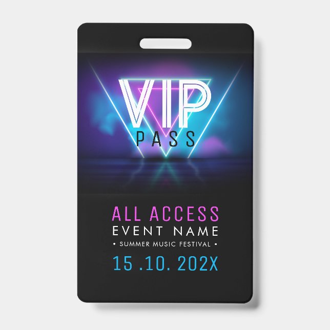 Exclusive VIP Access Event Badge (Front)