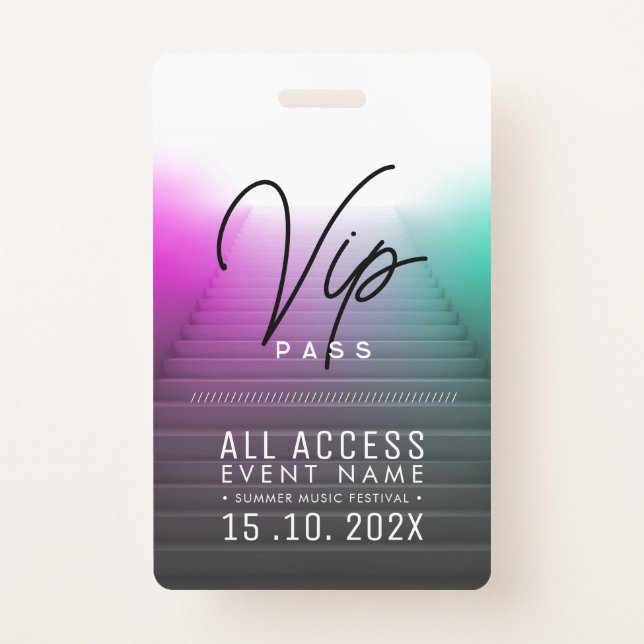 Exclusive VIP Access Event Badge (Front)