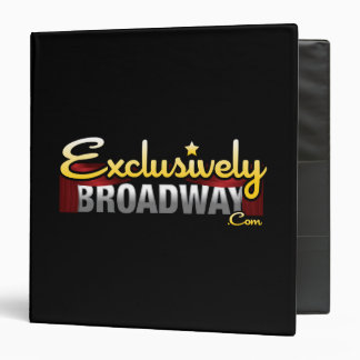 ExclusivelyBroadway.com 3 Ring Binder