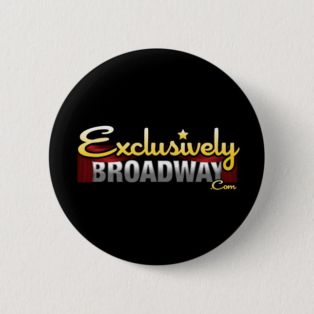 ExclusivelyBroadway.com Pinback Button (Front)