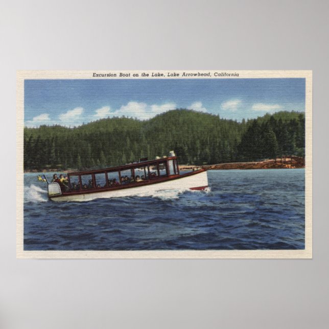 Excursion Boat on the Lake Poster (Front)