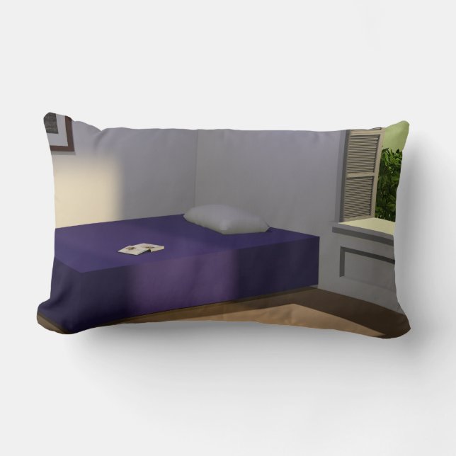 Excursion into philosophy. Edward Hopper. Lumbar Pillow (Front)