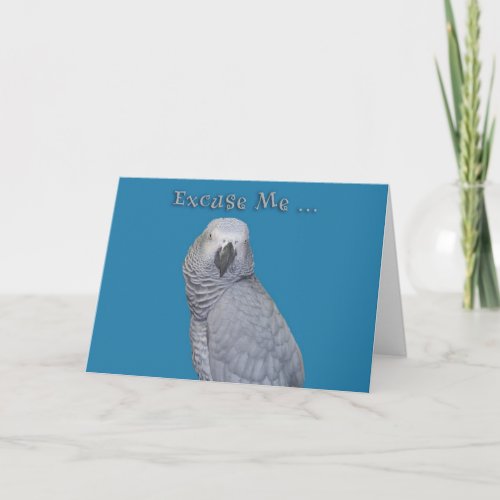 Excuse Me Birthday Card