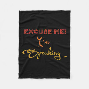 Excuse-me I#39;m Speaking Funny Kamala Harris Joe Fleece Blanket