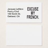 Excuse My French (Front & Back)