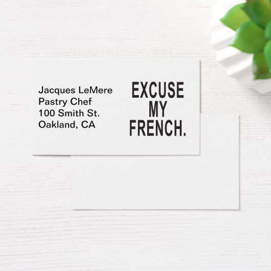 Excuse My French (Desk)